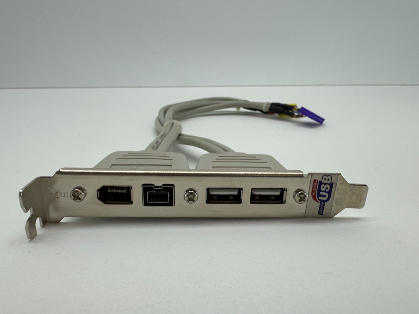 Vintage USB & IEEE 1394 FireWire Rear Panel Bracket Header Cable Extension PC