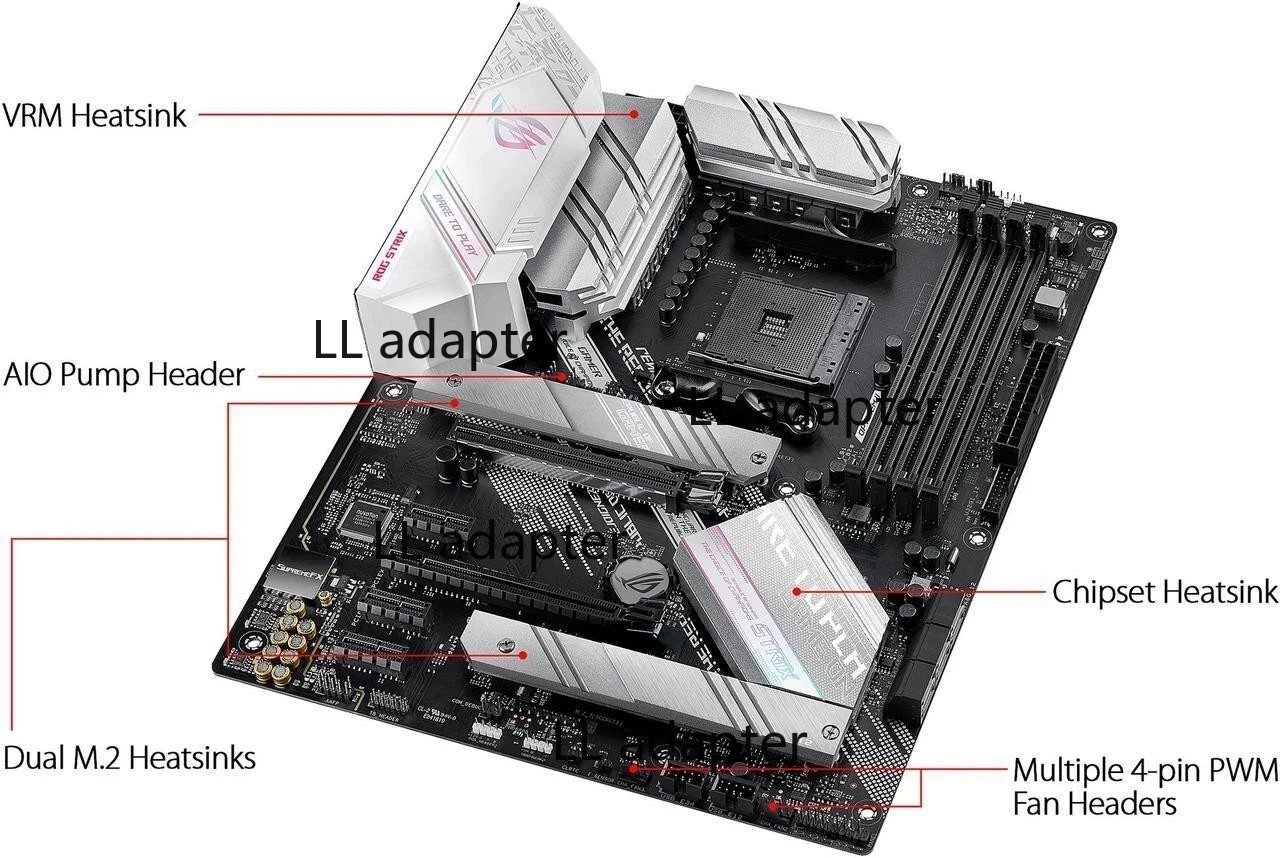 ASUS ROG STRIX B550-A GAMING AM4 AMD B550 SATA 6Gb/s ATX AMD Motherboard