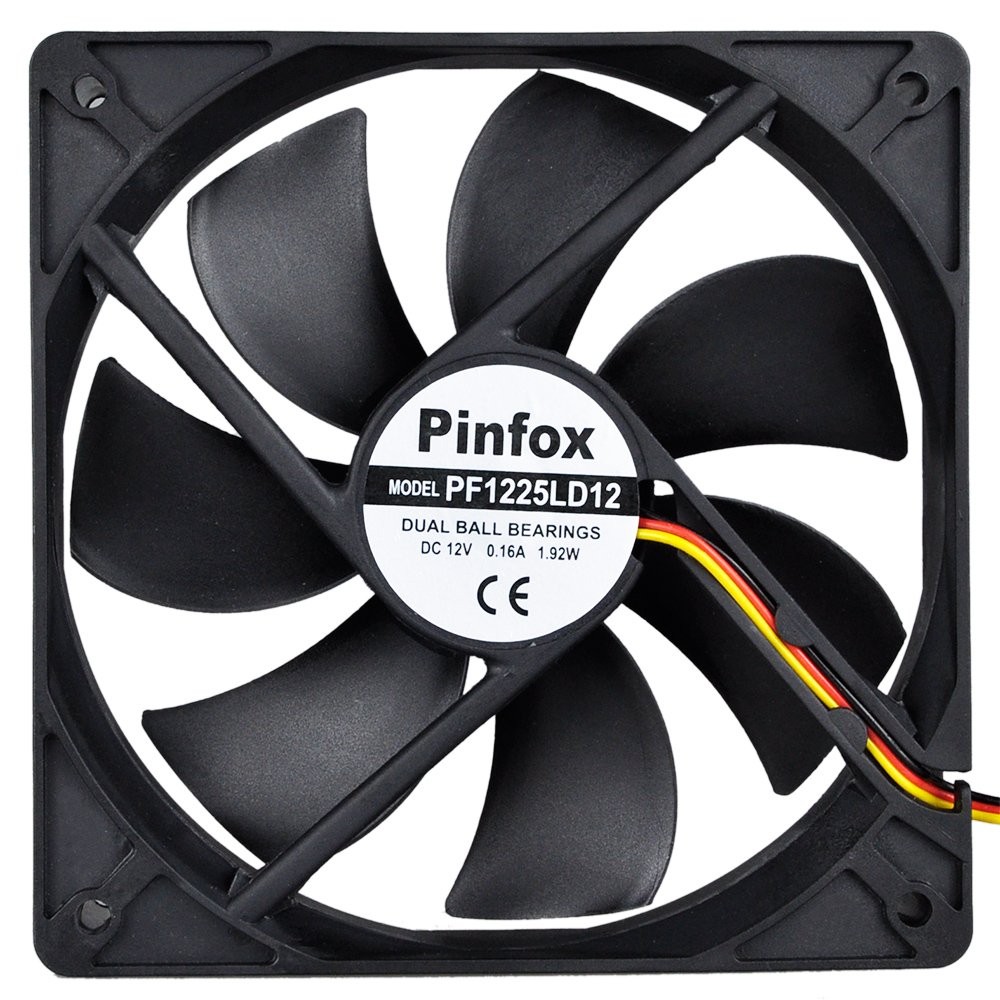 12v Dc 120mm Quiet Cooling Fan Silent Variable Speed Control By 5v To 12v Input