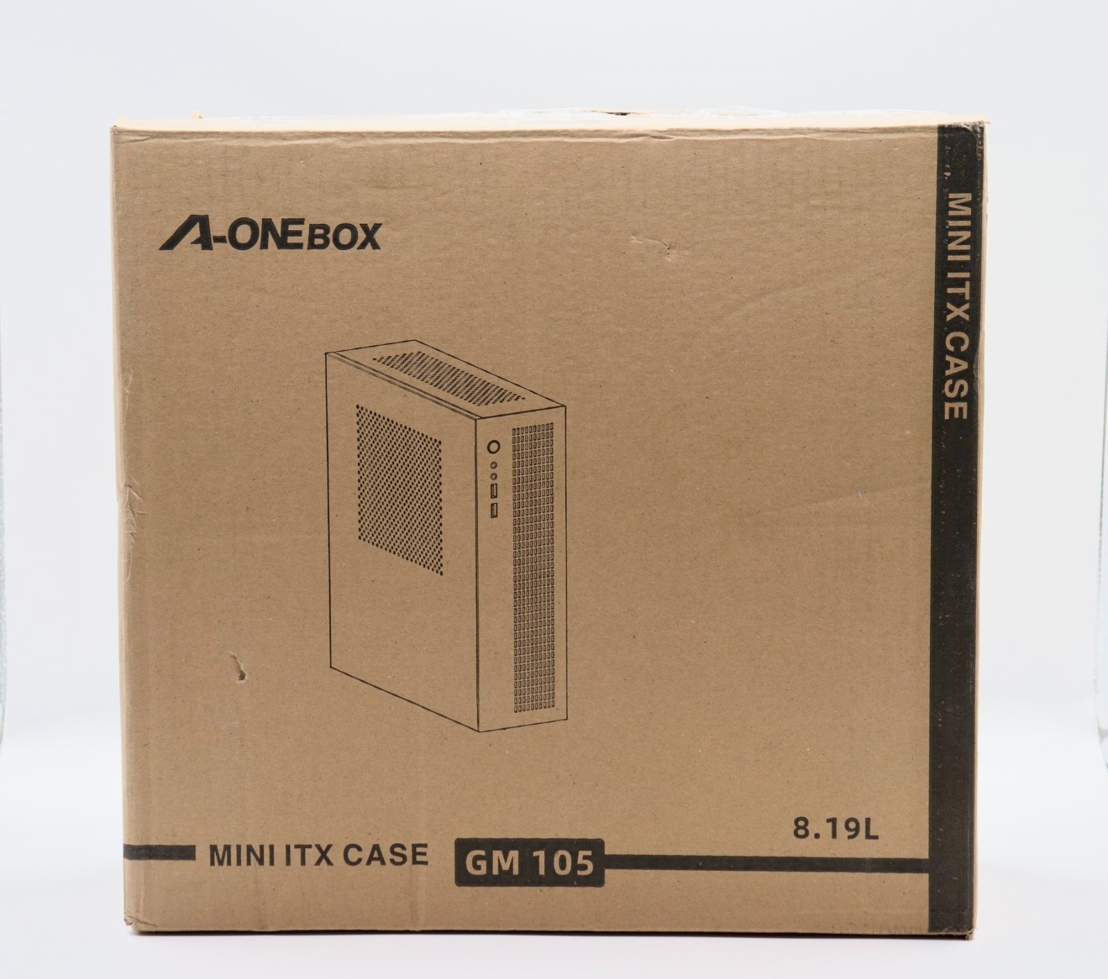 Zunate Portable M-ATX/ITX Slim PC Case USB 3.0 Steel Chassis — New