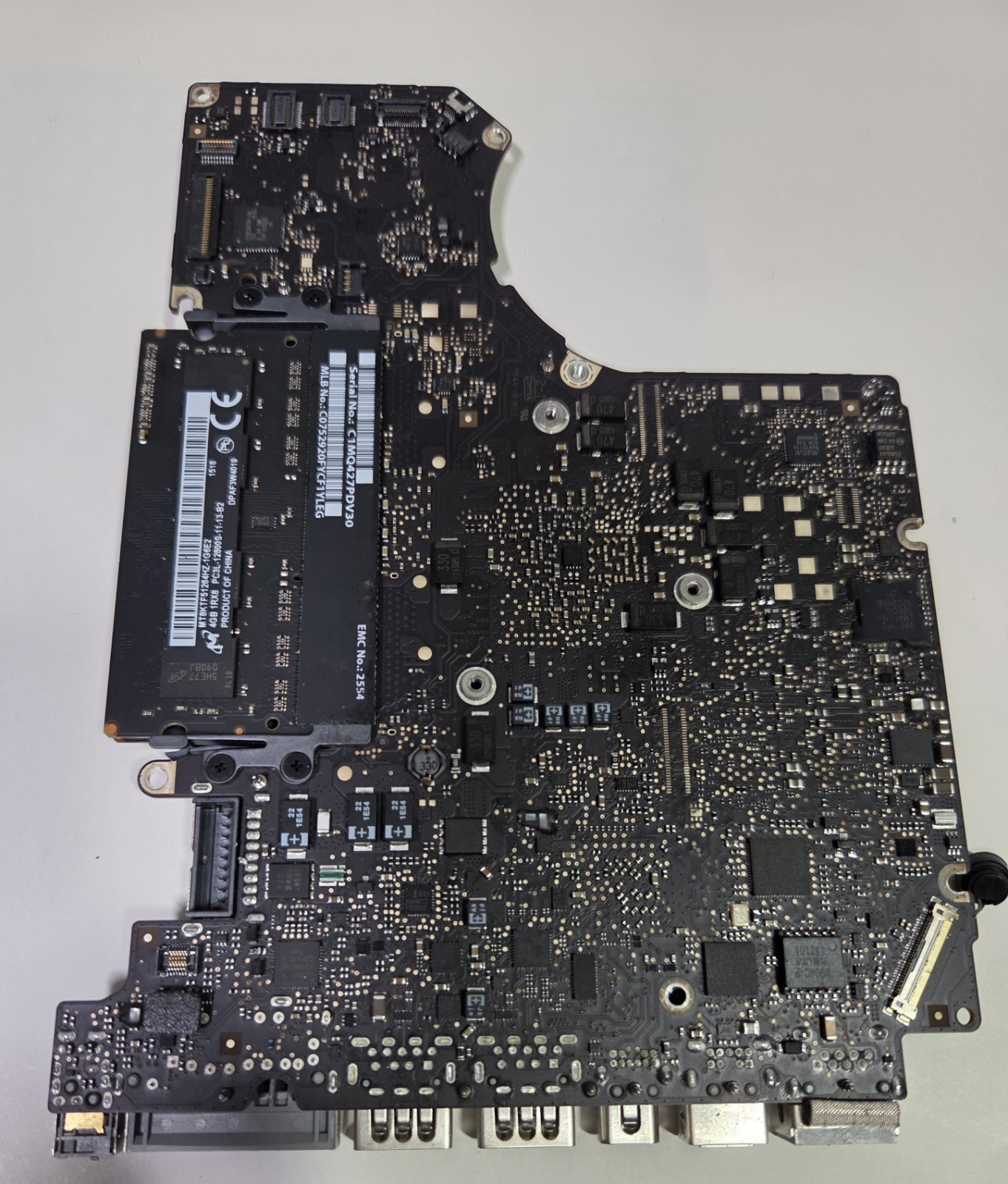 820-3115-B logic board 2012 Apple MacBook Pro A1278, Intel Core i5, 8g DDR3