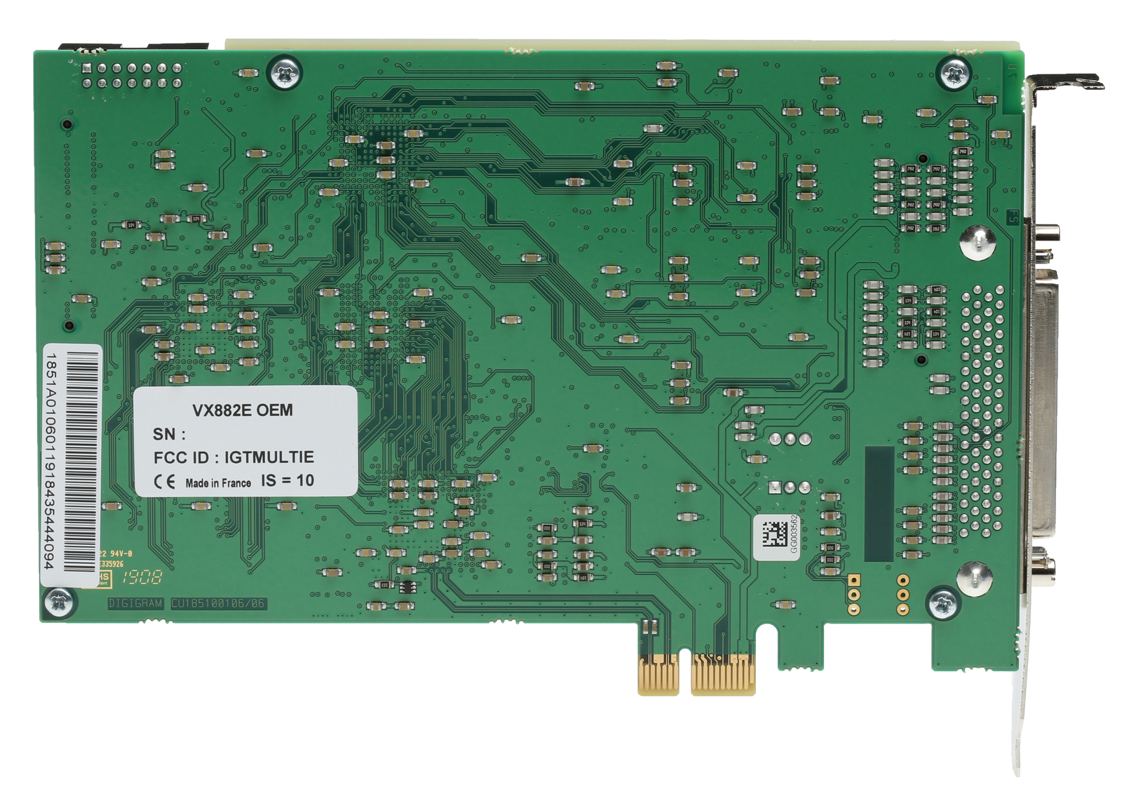 Digigram VX882e 8 Channel AES Digital/Analog 192kHz 24-Bit Broadcast Sound Card