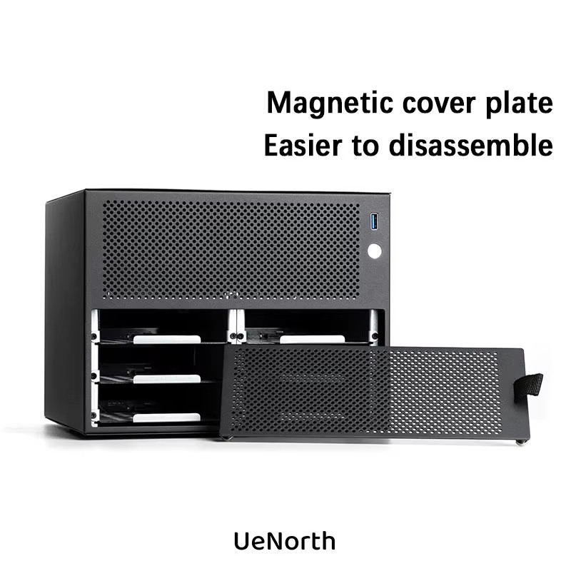 UE-S6 six-slot NAS chassis itx motherboard DIY desktop storage server small case