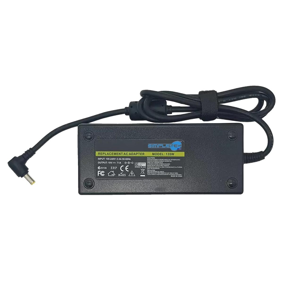 135w 19v 7.1a 5.5mm X 1.7mm Power Supply Compatible With Acer Nitro Pa-1131-16_