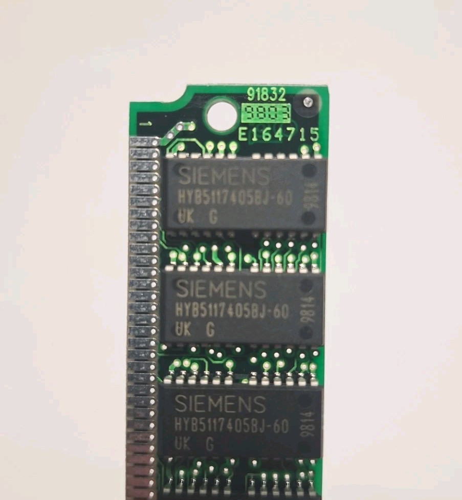 Siemens 4MB DRAM 72-Pin SIMM Parity RAM Module HYB5117405BJ-60