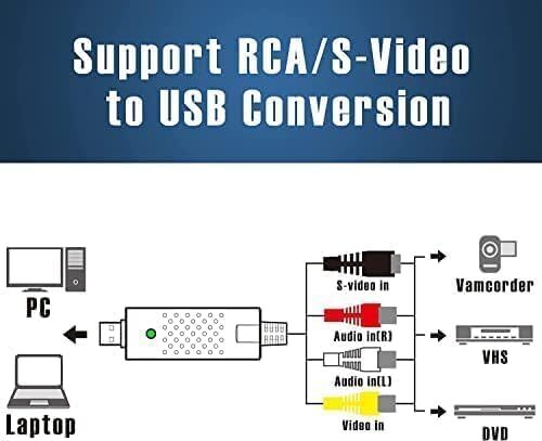USB 2.0 Audio Video VHS to DVD VCR PC HDD Converter Adapter Digital Capture Card