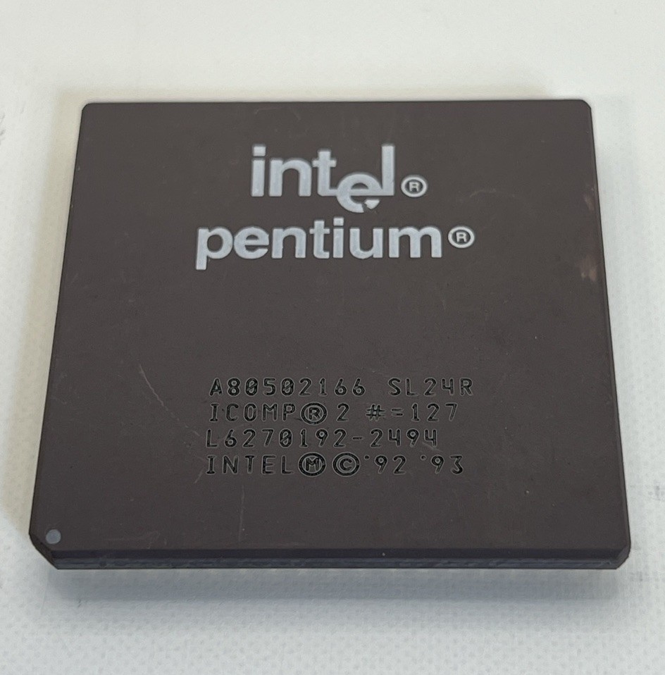 Vintage Intel Pentium A80502166 SL24R 166MHz Socket 5 CPU Processor