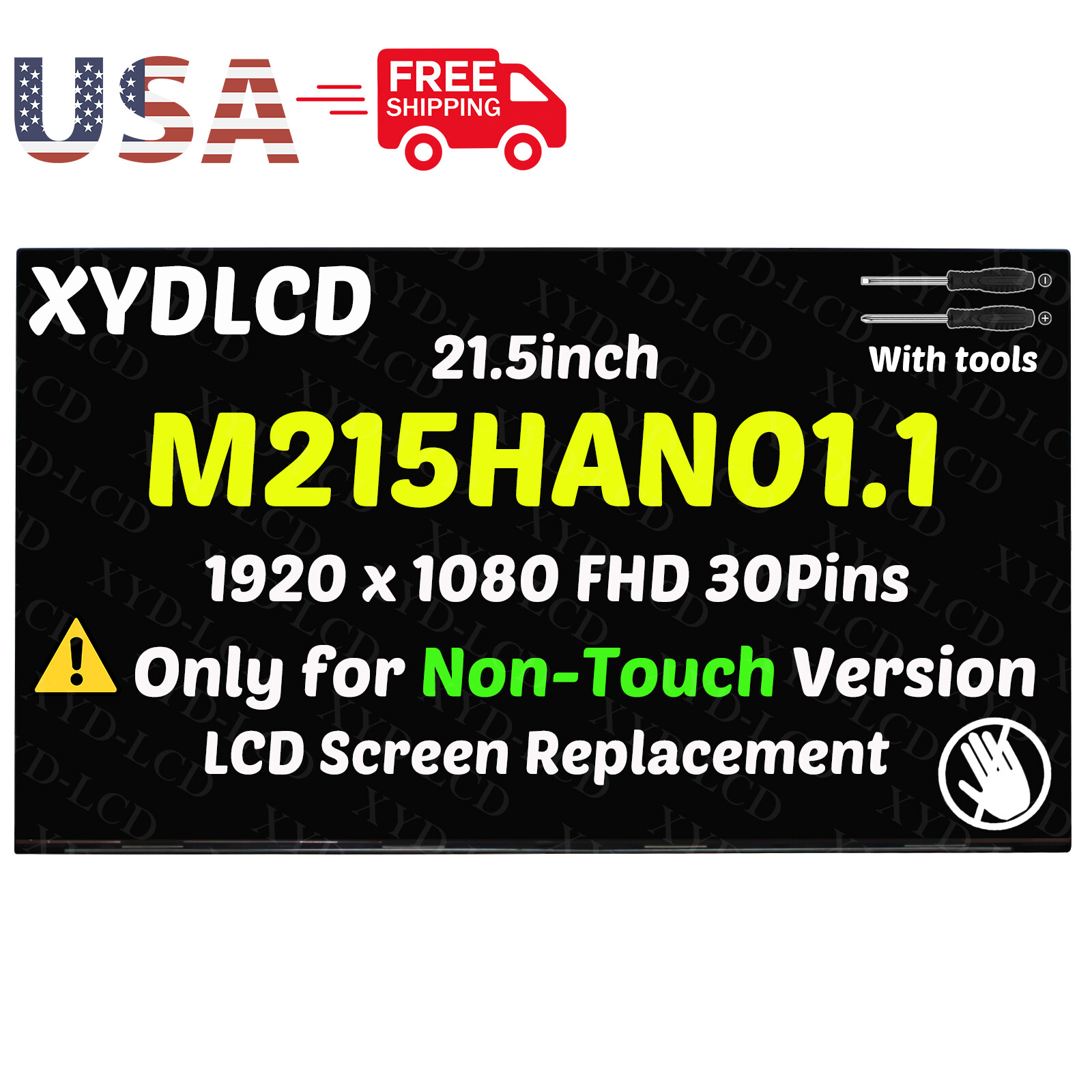 21.5in M215HAN01.1 FHD LCD Non-Touch Screen Display Replacement 1920X1080 30Pins