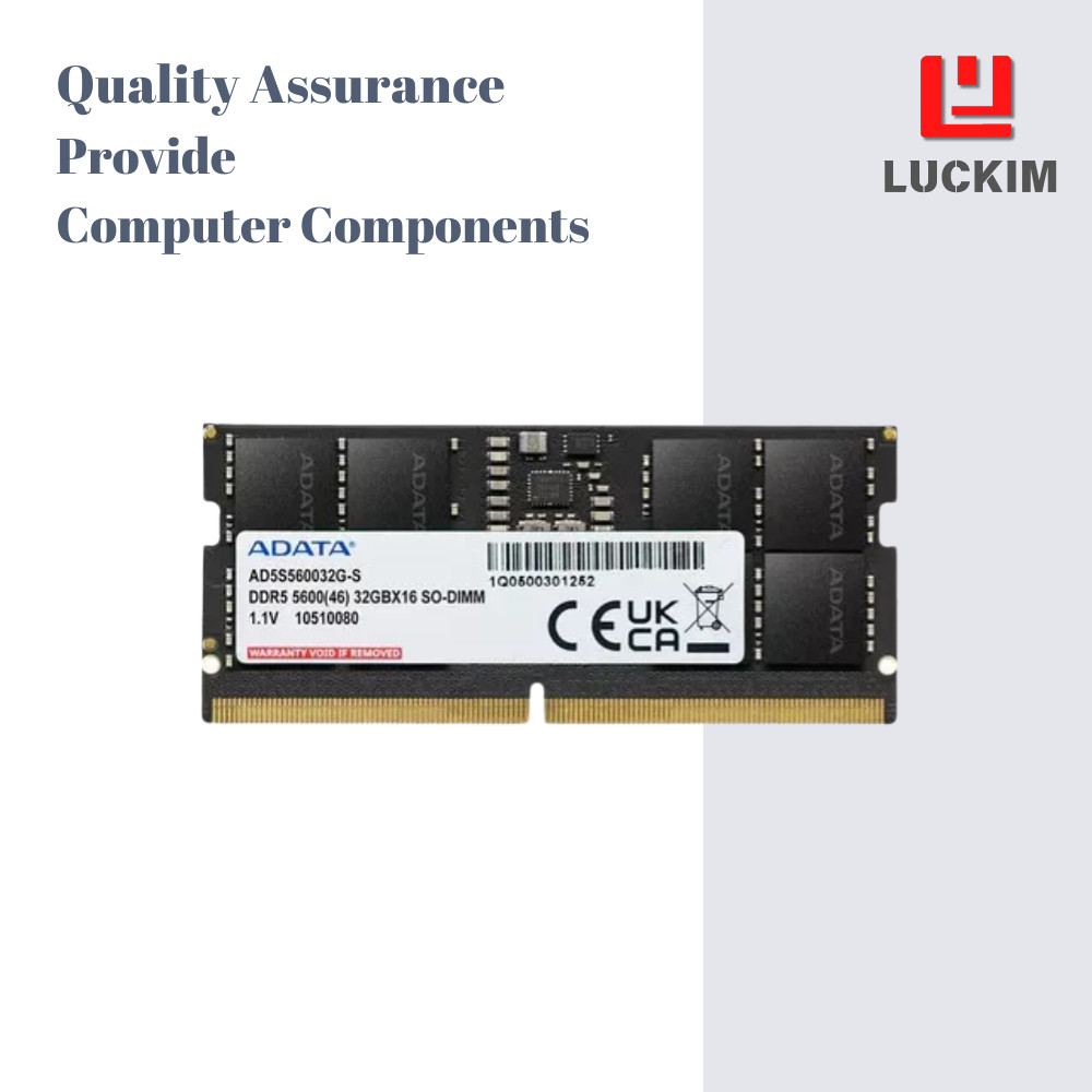 AData Laptop DDR5 16GB 5600MHz 1.1V CL40 288 pins dual 44800 MB/s.