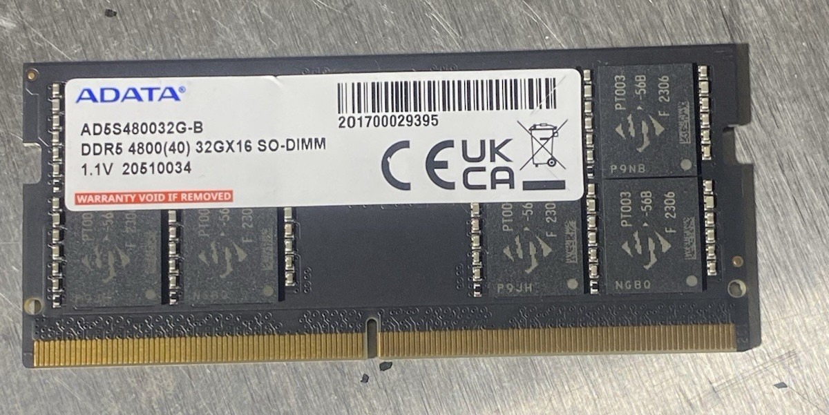 NEW Adata 32GB DDR5 So-DIMM SODIMM PC5 38400 4800MHz Ram Memory