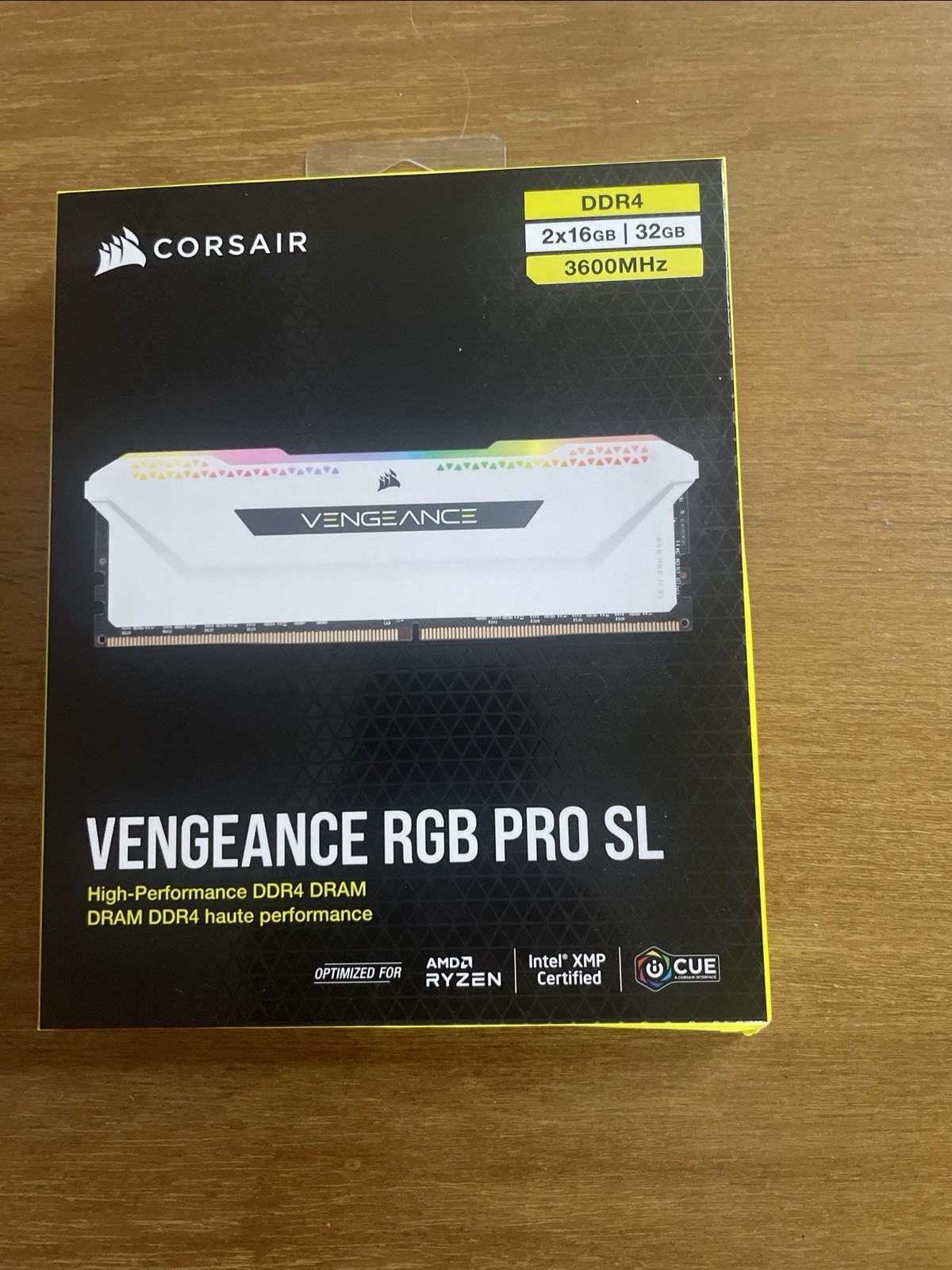 Corsair Vengeance RGB Pro SL 32GB (2 x 16GB) PC4-28800 (DDR4-3600) Memory WHITE