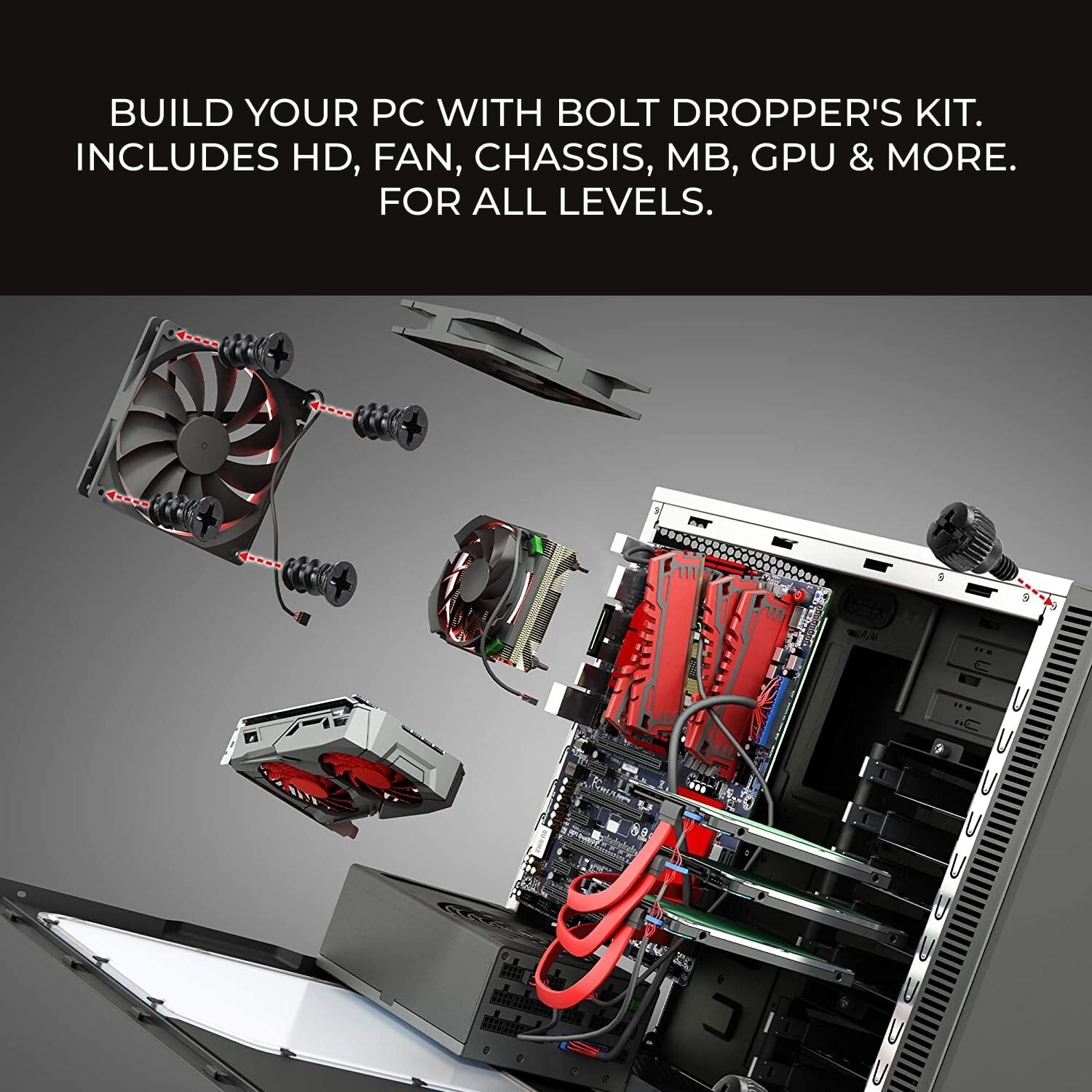 Complete 502-Piece Computer Screw Assortment Kit for DIY PC Repair Enthusiasts