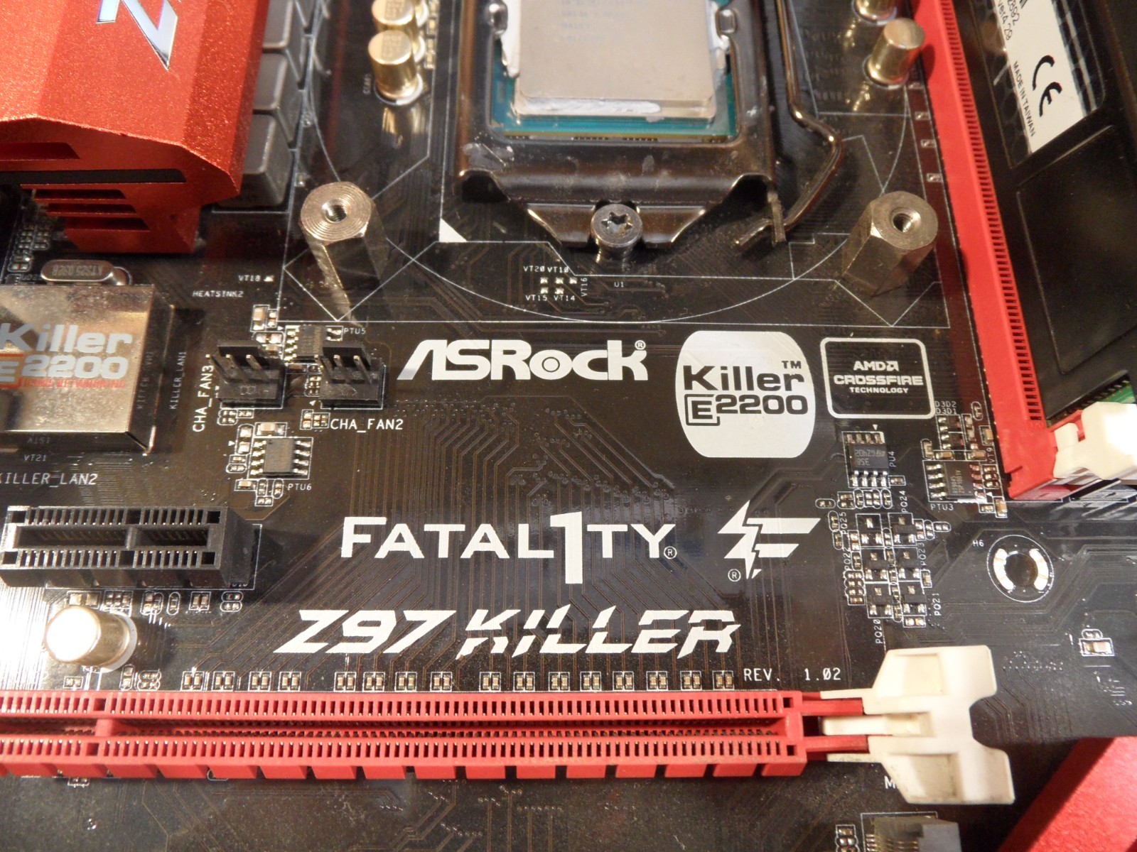ASRock FATAL1TY Z97 KILLER Motherboard With i5-4670K CPU – 8 Gb Ram LGA1150 I/O