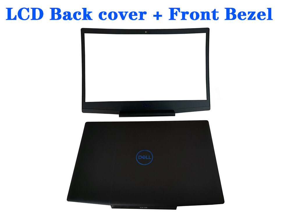 Dell G3 15 3590 LCD Back Cover Top Case & Front Bezel 0747KP 747KP 7MD2F Black