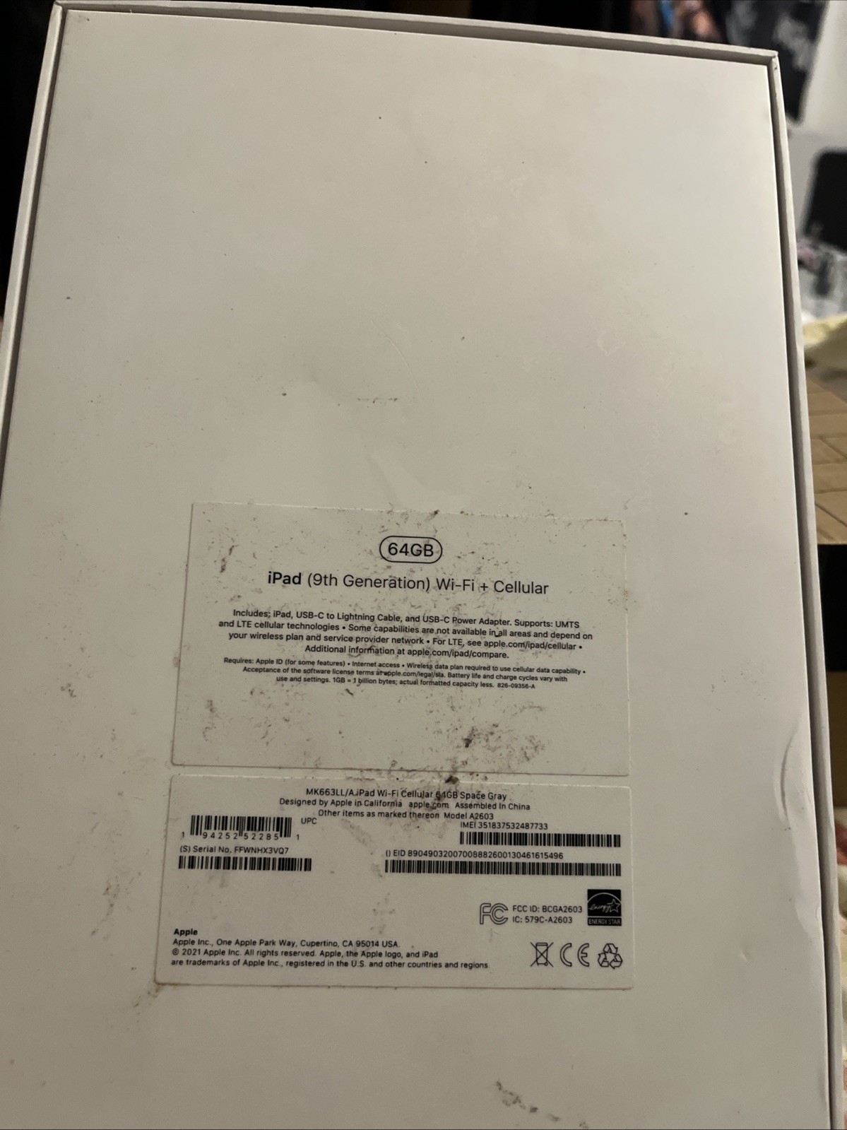 Apple iPad 9th Gen. 64GB, Wi-Fi, 10.2 in – Space Gray
