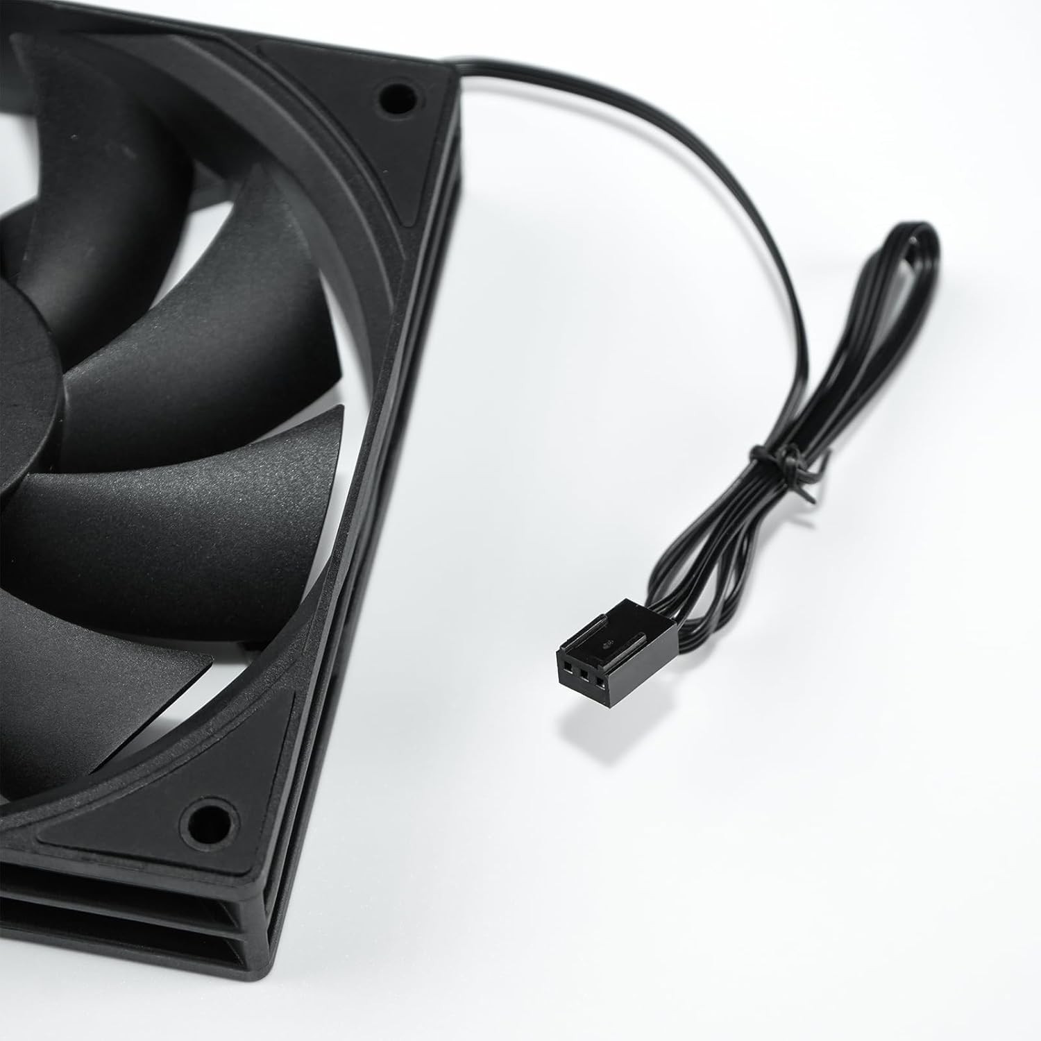 Upgraded 3-Pack 120mm Black Computer Fans – Silent Cooling & Easy Installation