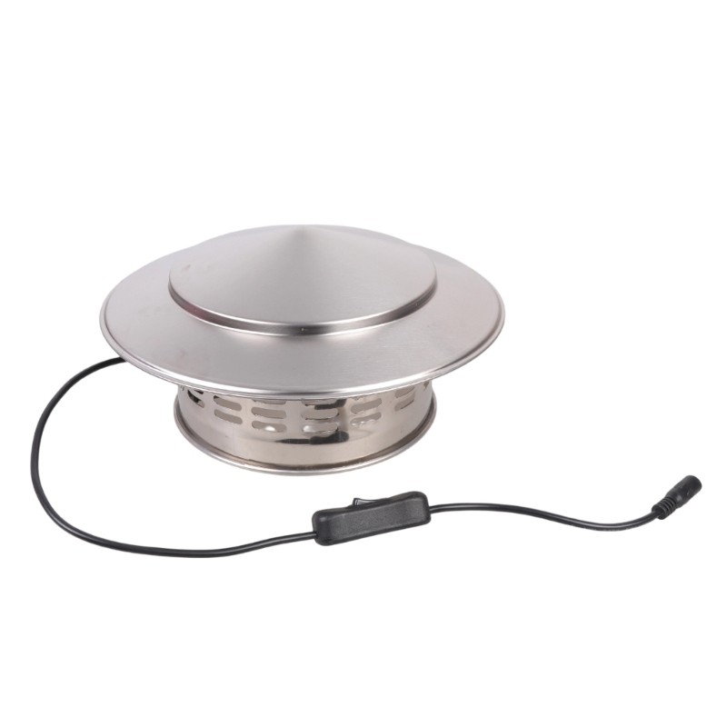 For Bathroom And Kitchen 160mm Stainless Steel 12V Ventilation Fan Waterproof