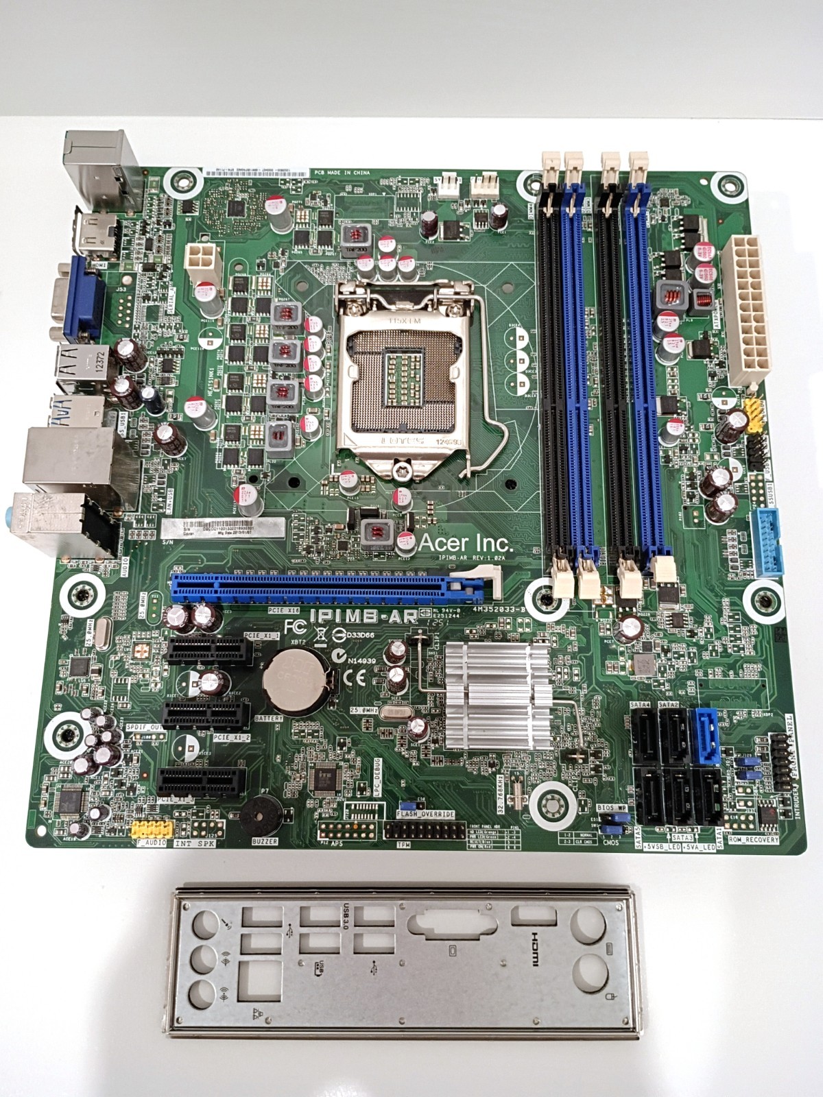 Motherboard Acer IPIMB-AR rev 1.02A, LGA 1155, Micro-ATX, DDR3, B85 Express
