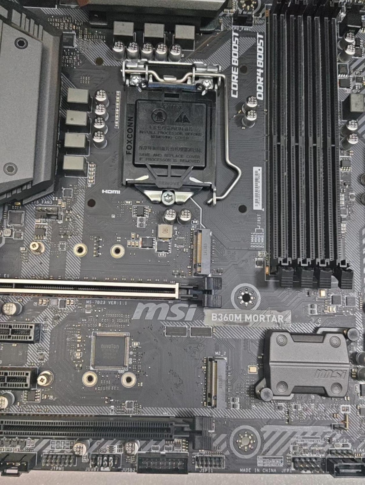 MSI B360M-MORTAR B360 Motherboard LGA 1151 Intel ddr4 Usb3.0 dvi hdmi MATX Moth
