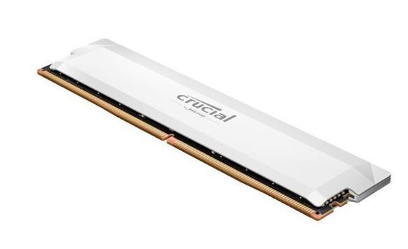 Crucial Pro 16GB (1x16GB) DDR5 UDIMM 6400MHz CL32 White Heat Spreader Support…