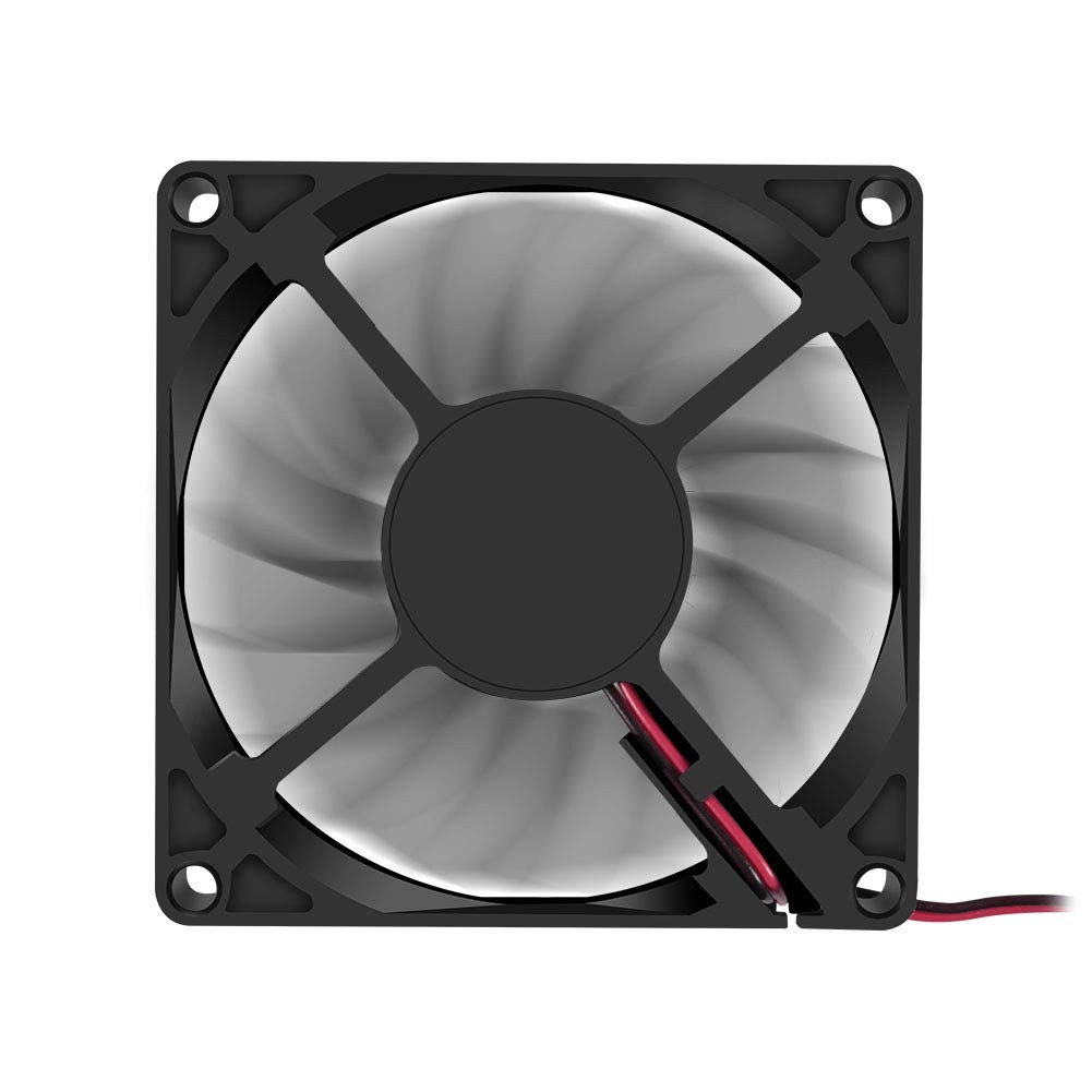 Dorhea 80x80x15mm Fan 12V 2Pin DC 8015 Brushless Cooling Case Fan for Cooling…