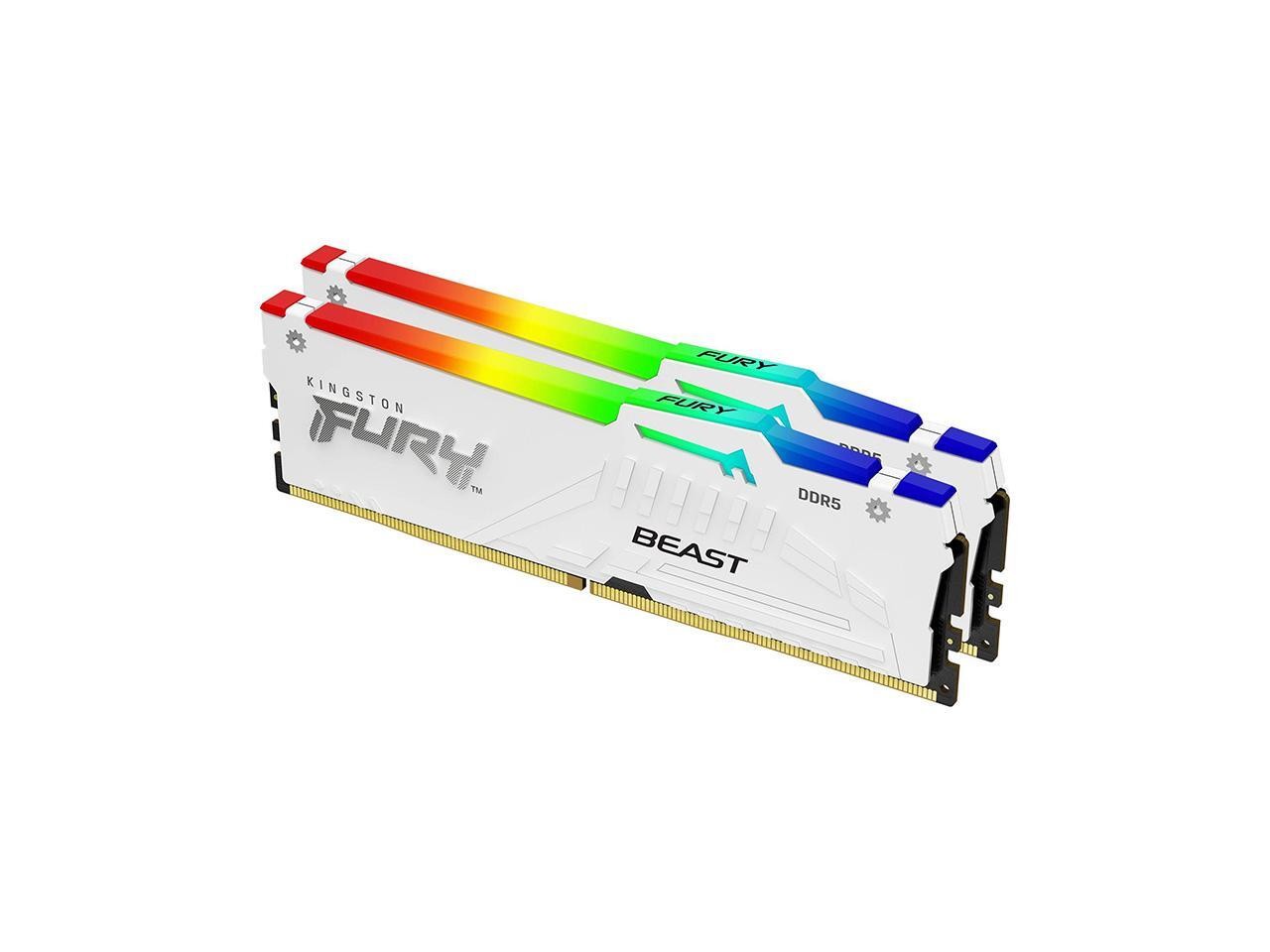 Kingston FURY Beast RGB 64GB (2 x 32GB) 288-Pin PC RAM DDR5 5200 (PC5 41600)