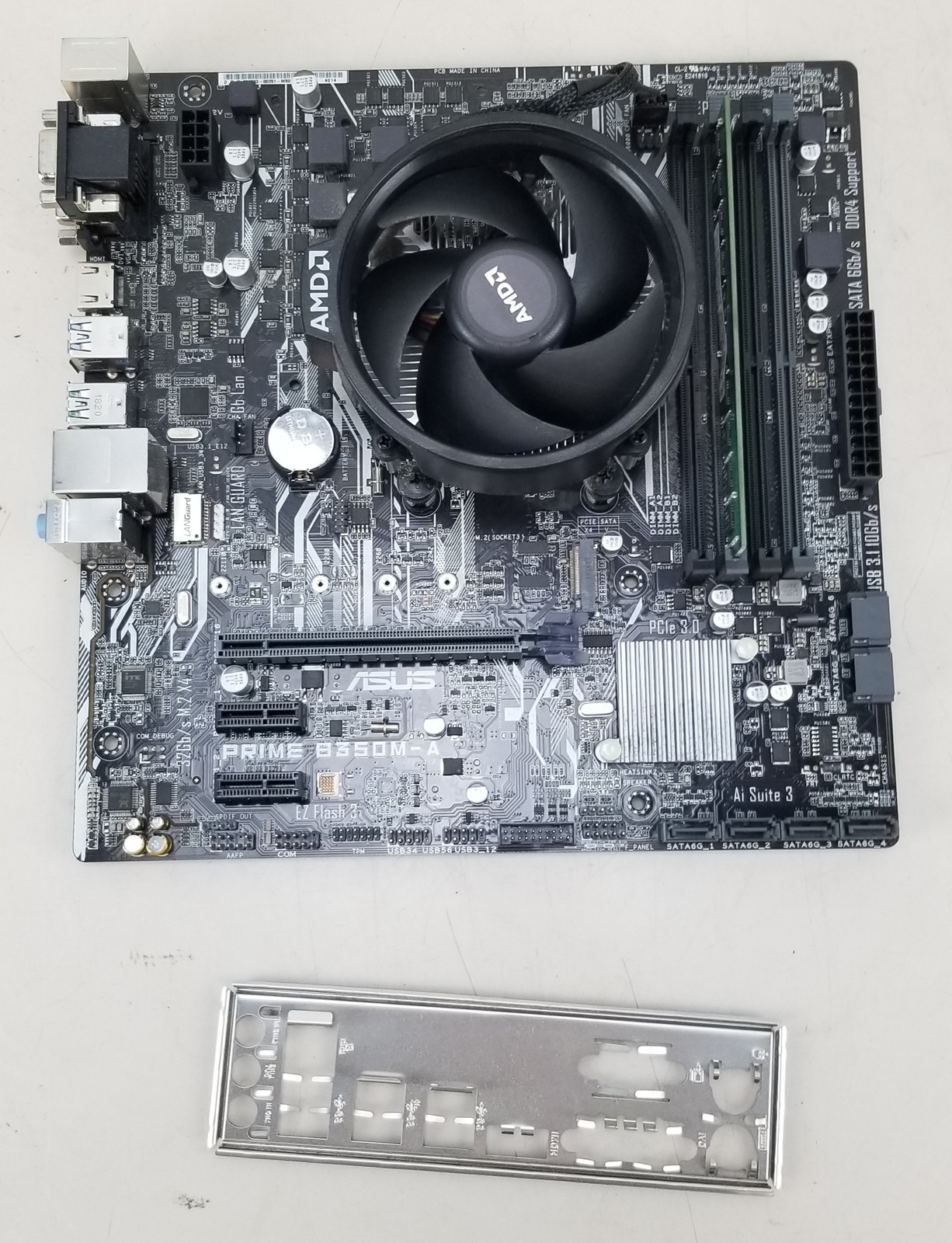 Asus Prime B350M-A Motherboard w/ AMD Ryzen 3 2200G + 4GB Vengeance DDR4