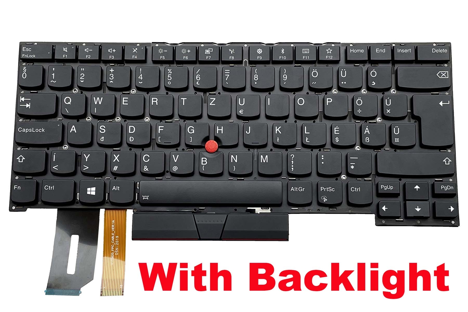 Backlit Hungarian Keyboard for Lenovo ThinkPad X1 Extreme Gen 1, Gen 2, Gen 3