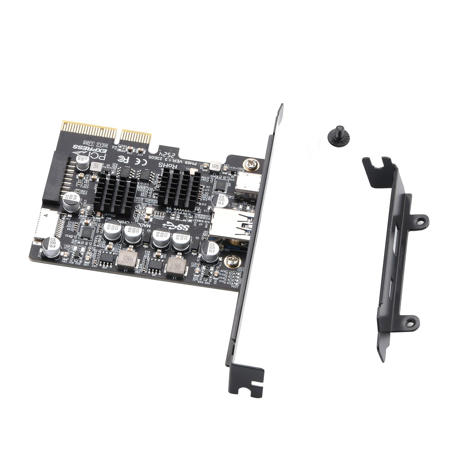 PCI-E X4/X8/X16 USB 3.2 Gen2 Expansion Card Compatible USB1.1 2.0 3.0 3.1 3.2