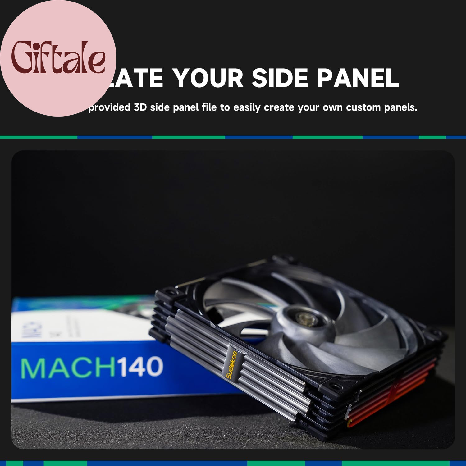 MACH140 140Mm Case Fan: PWM Quiet PC Fans with FOC Motor – 4 Pin LCP High Perfor
