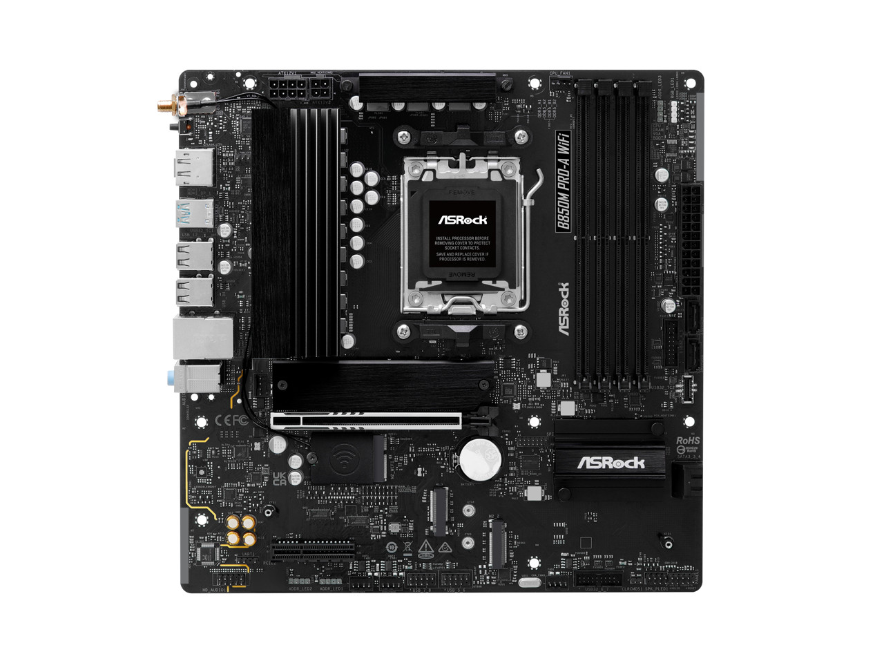 ASRock B850MProAWiFi B850M Pro A WiFi Micro ATX AM5 Motherboard