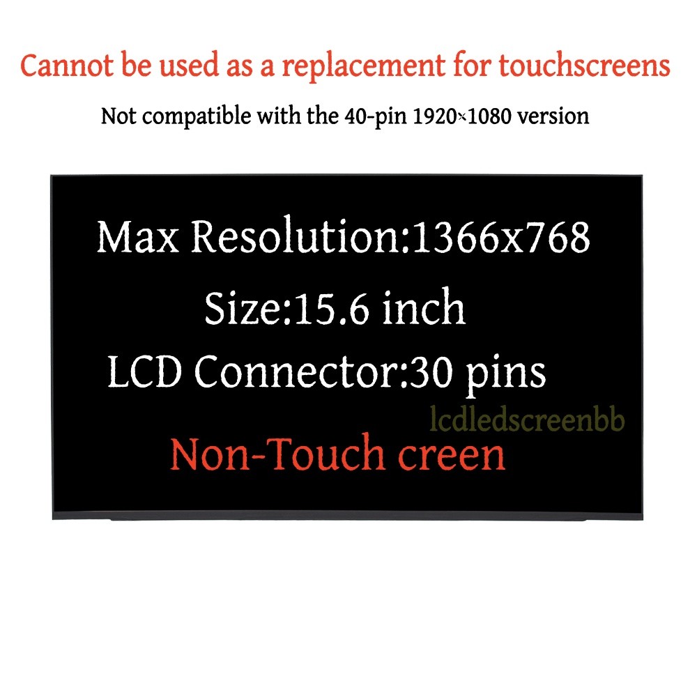 N156BGA-E53 For B156XTN08.2 FIT NT156WHM-N46 15.6IN HD 07XMDT LCD SCREEN PANEL