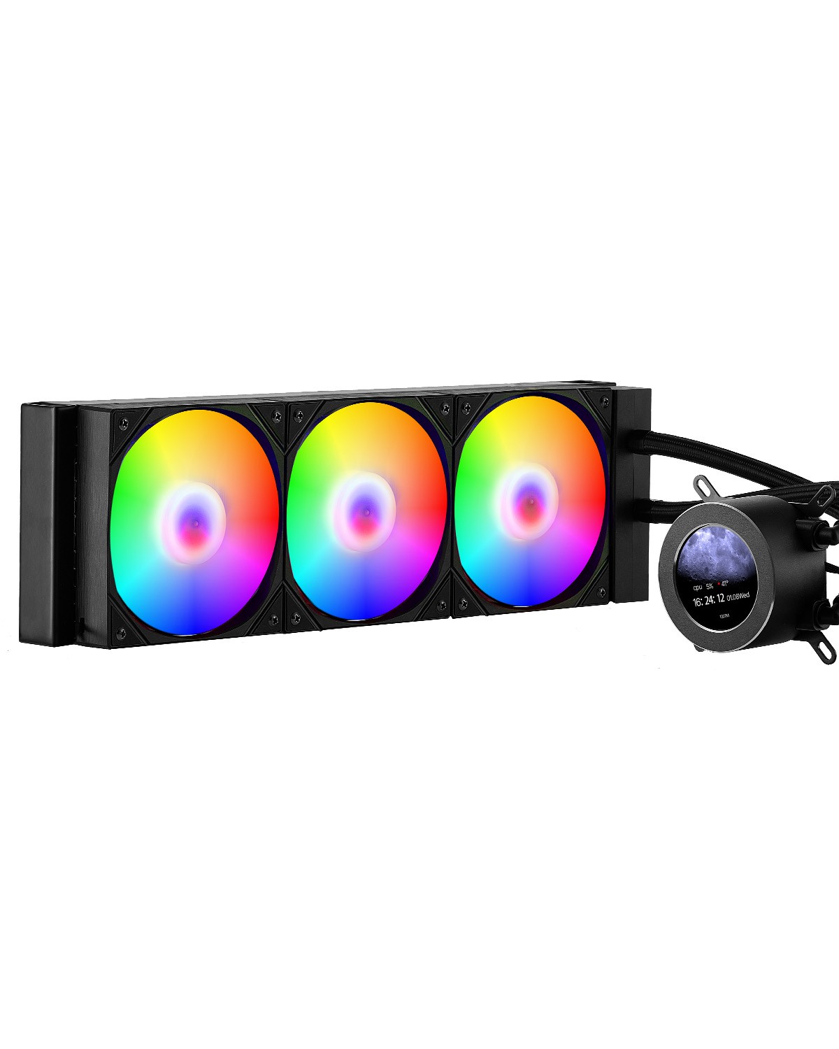 CPU Liquid Cooler AIO CPU Water Cooler with ARGB Light & 3 PWN Fans(120mm)