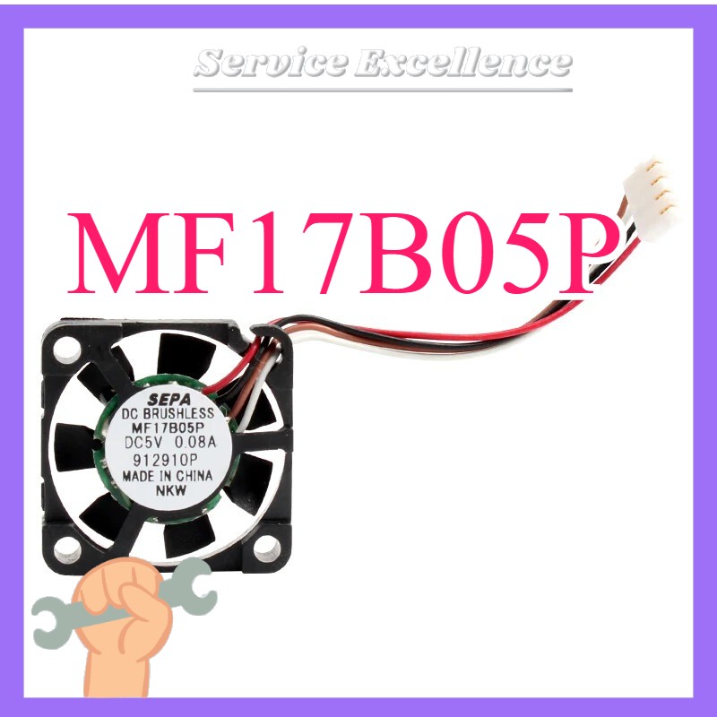 MF17B05P DC5V 0.08A Ultra Thin Small Cooling Fan Fast Shipping 7x17x4mm 4-Pin