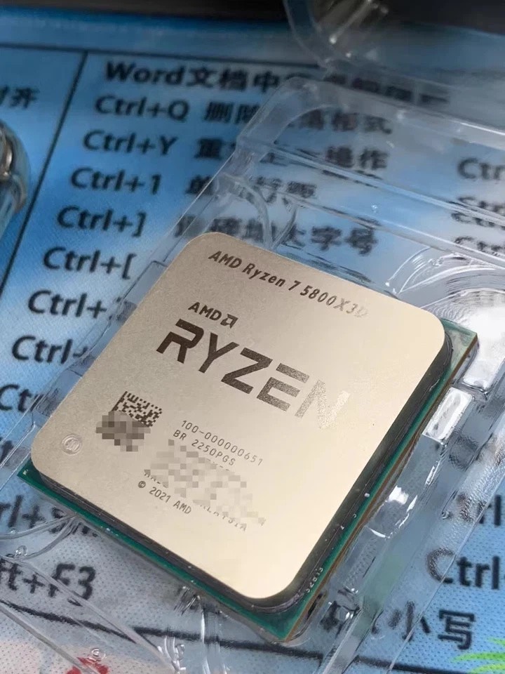CPU processor AMD Ryzen 7 5800X3D 8-core 16-thread 3.4-4.5Ghz 3-level cache 96MB