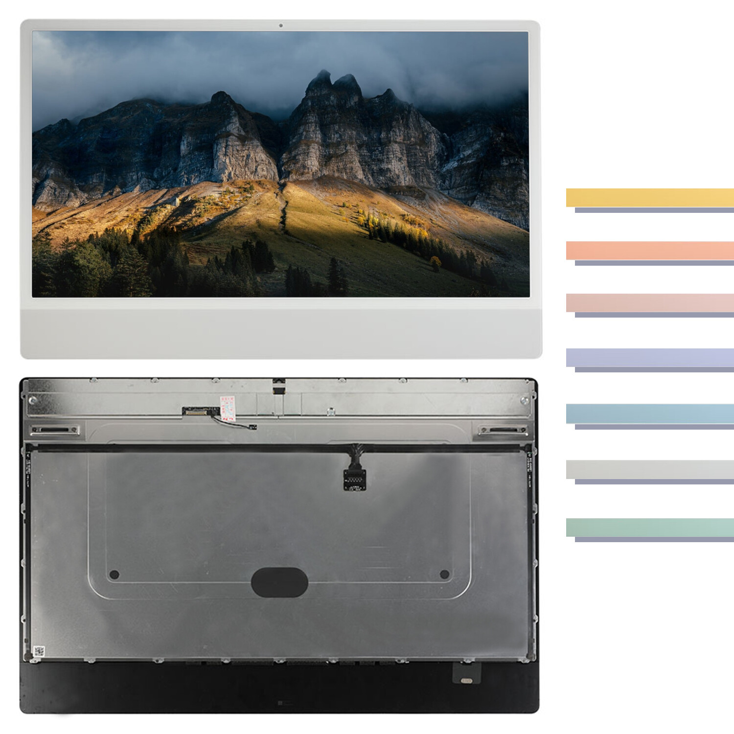 OEM For iMac 24» A2438 A2439 Retina 6K LCD Display Parts 2021 LM238W/F2 M1 M2
