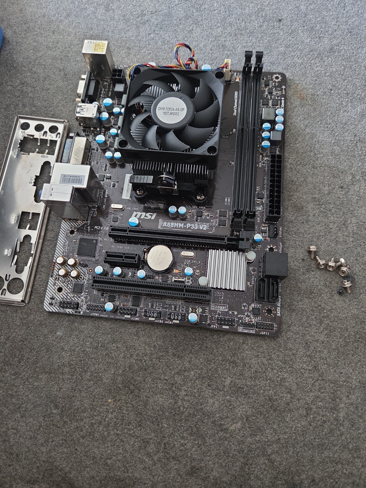 MSI A68HM-P33 V2 FM2+ Motherboard AMD A4-5300 CPU Military Class 4
