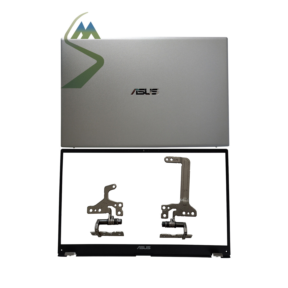 New For Asus VivoBook 15 X512U F512 V5000F LCD Back Cover+Bezel+Hinges US Silver