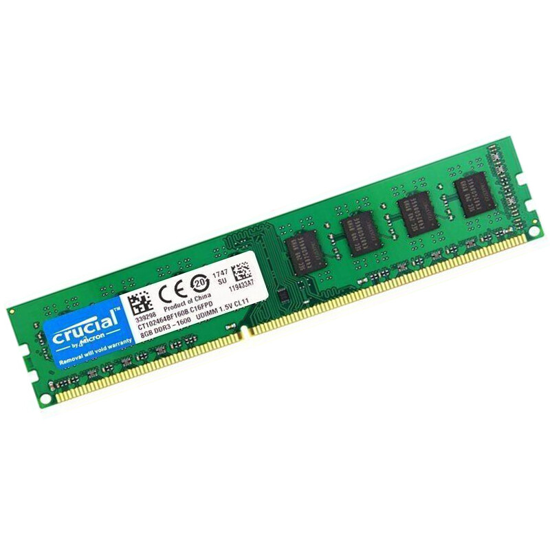 CRUCIAL DDR3 1600MHz 4x 8GB 32GB PC3-12800 Desktop Memory RAM 240pin DIMM 1.5V