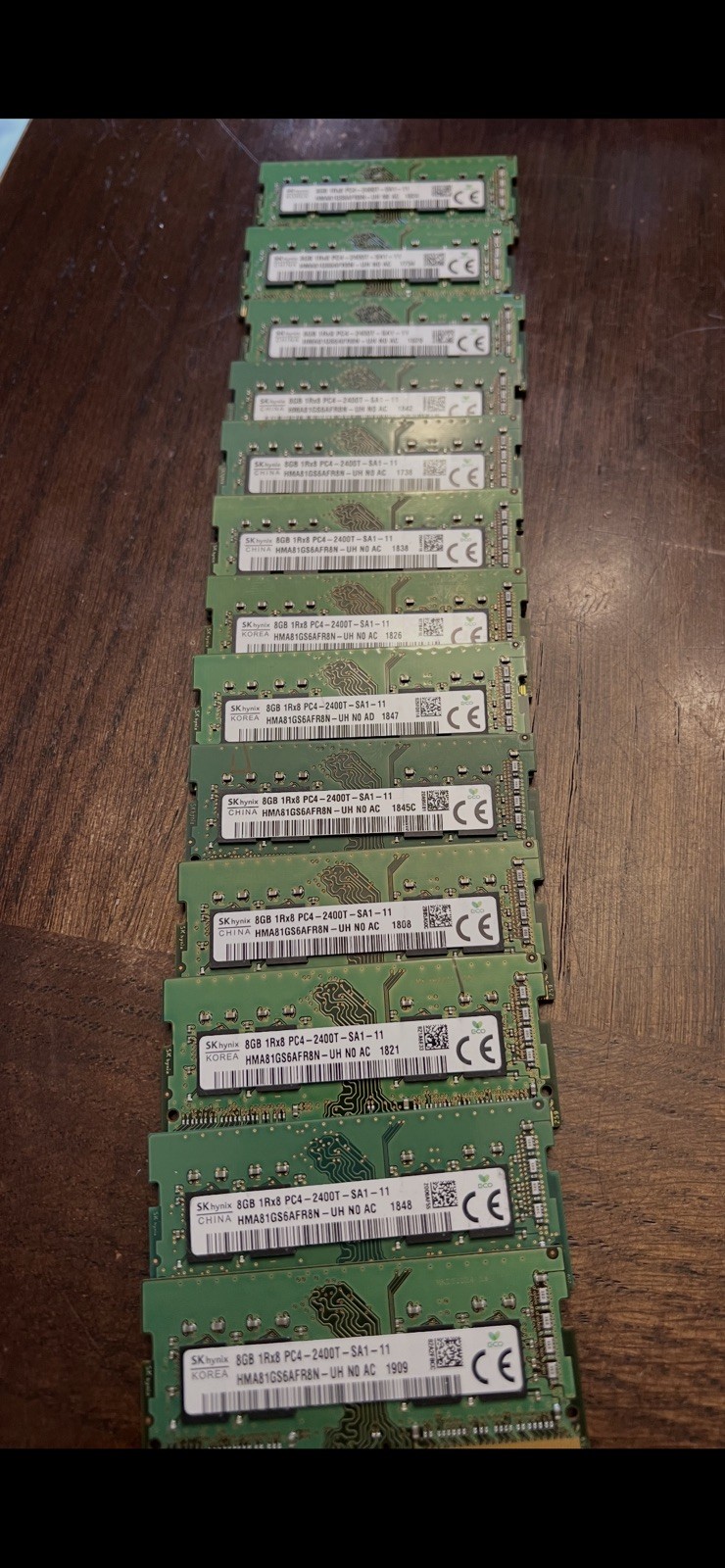 SK Hynix 8GB 1Rx8 PC4-2400T -SA1-11 Laptop RAM SODIMM Memory