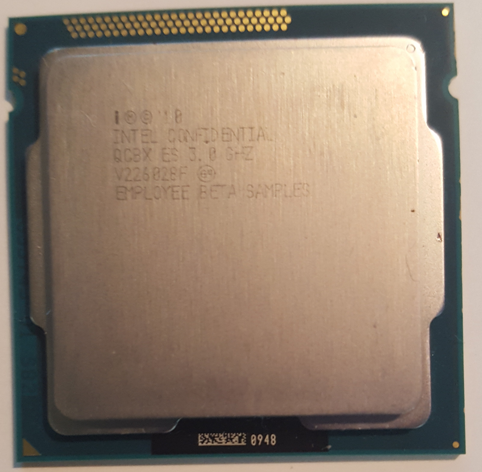 Intel Confidential/QCBX/CPU/Employee Beta Sample/i5-3300/3.00GHz/LGA1155/RARE
