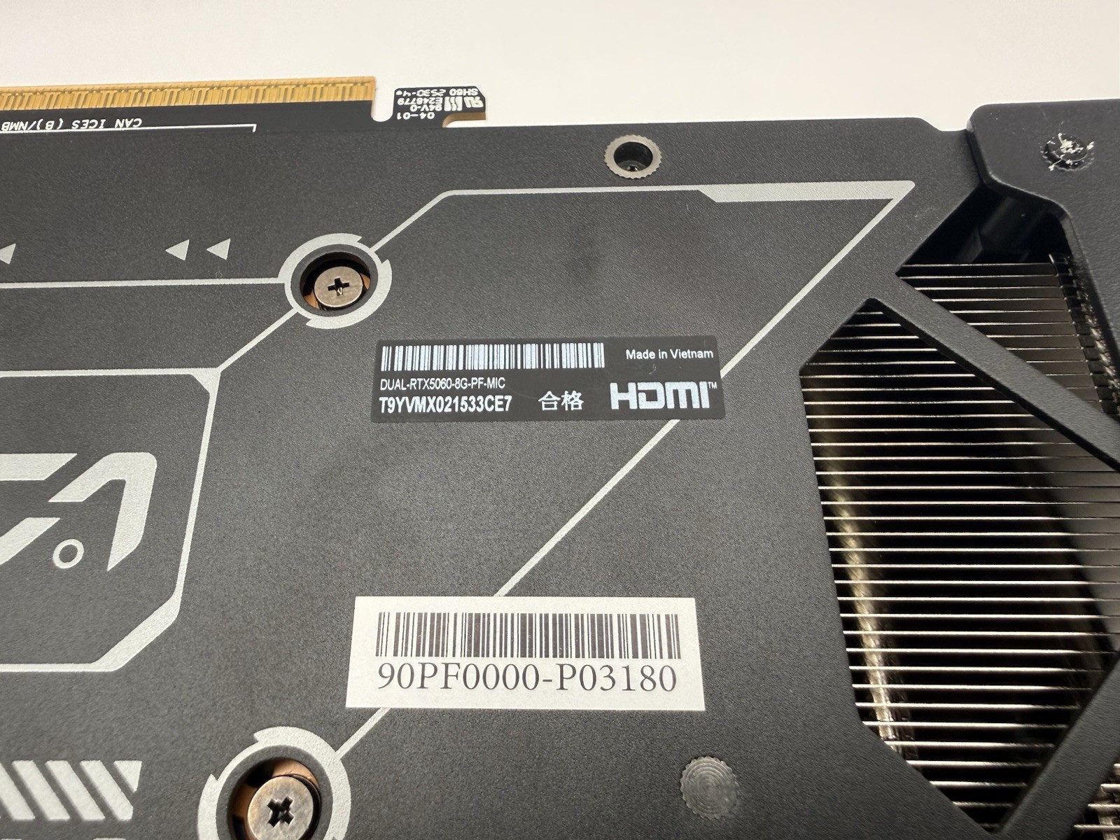 ASUS GeForce RTX 5060 Graphics Card 8GB GDDR7 – Great for 1080p Gaming