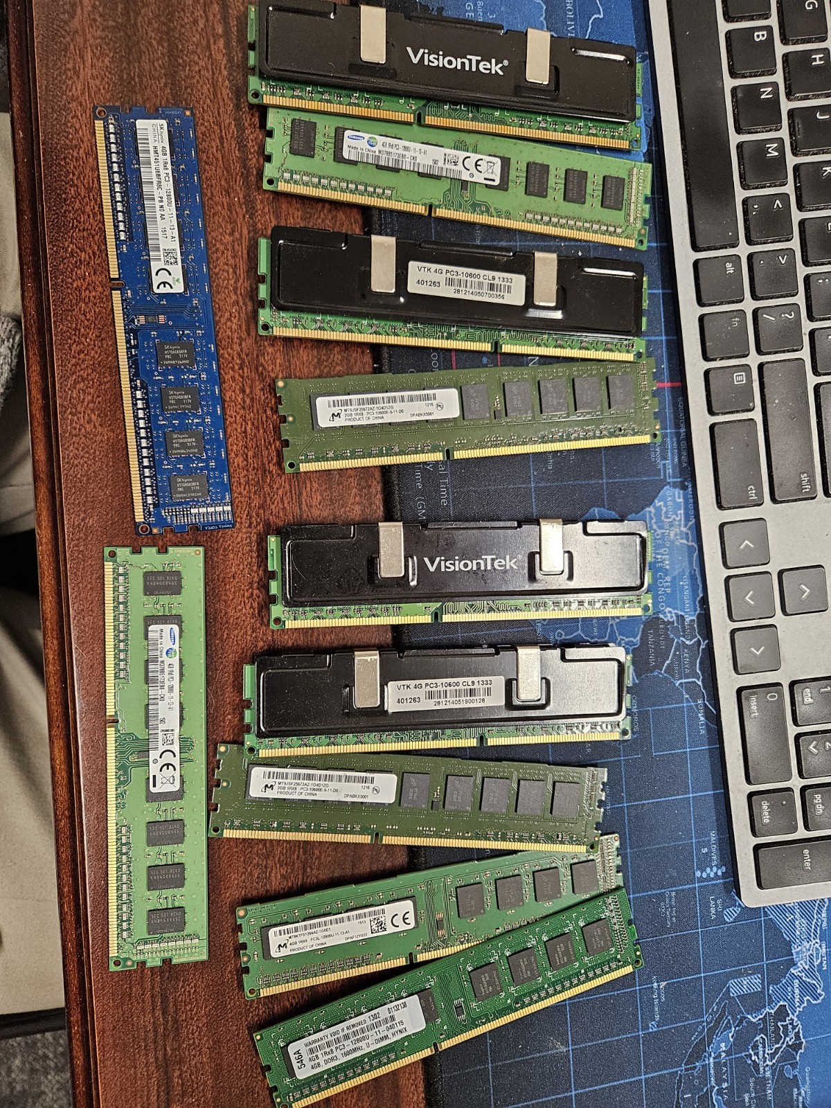 72gb 4GB 18x 4GB PC3-12800 ddr3 1600 Memory Skhynix Visiontek samsung 10600 ram