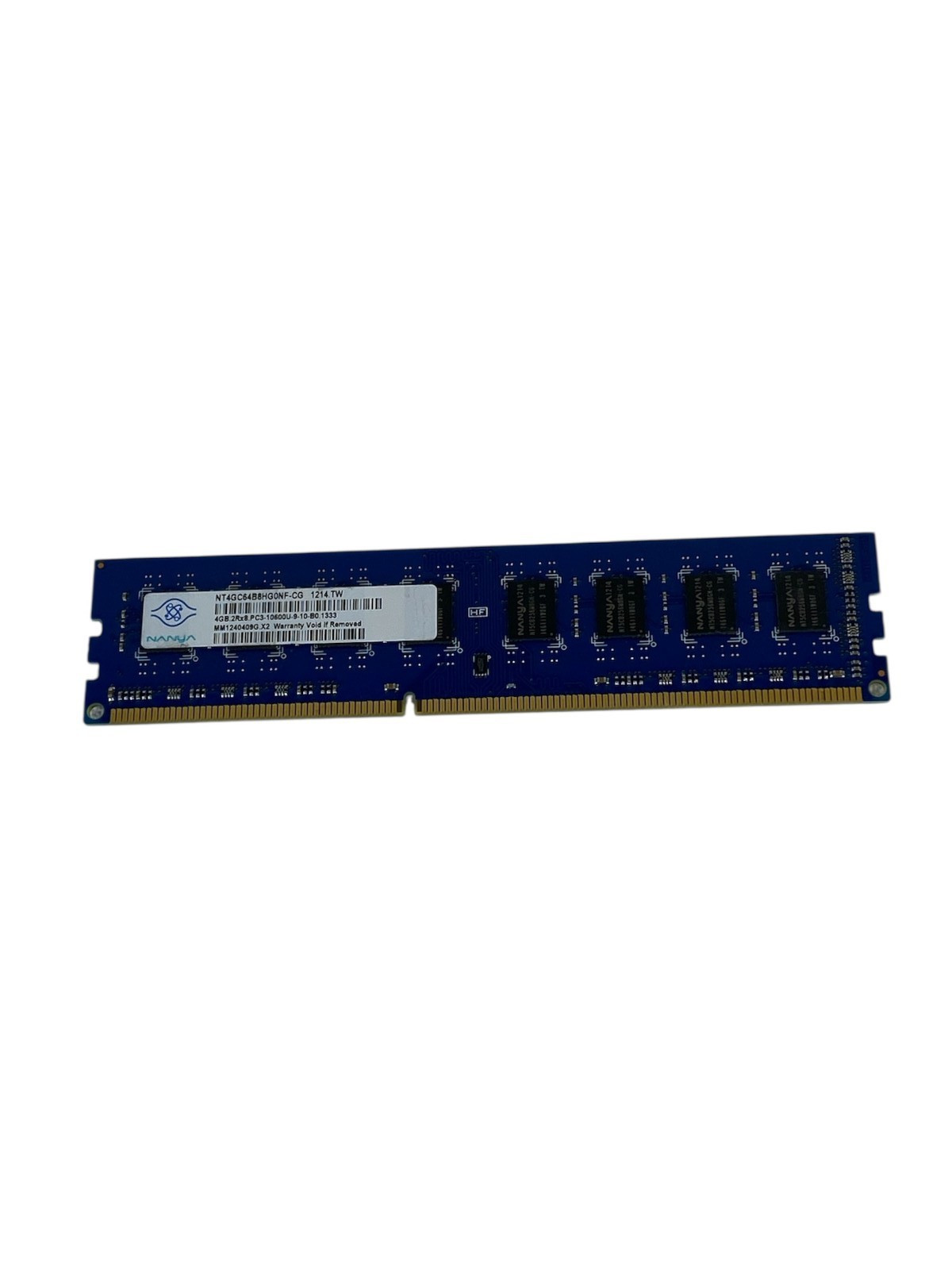 Nanya 4GB 2Rx8 Desktop Memory RAM NT4GC64B8HG0NF-CG PC3-10600U DDR3 Lot of 3