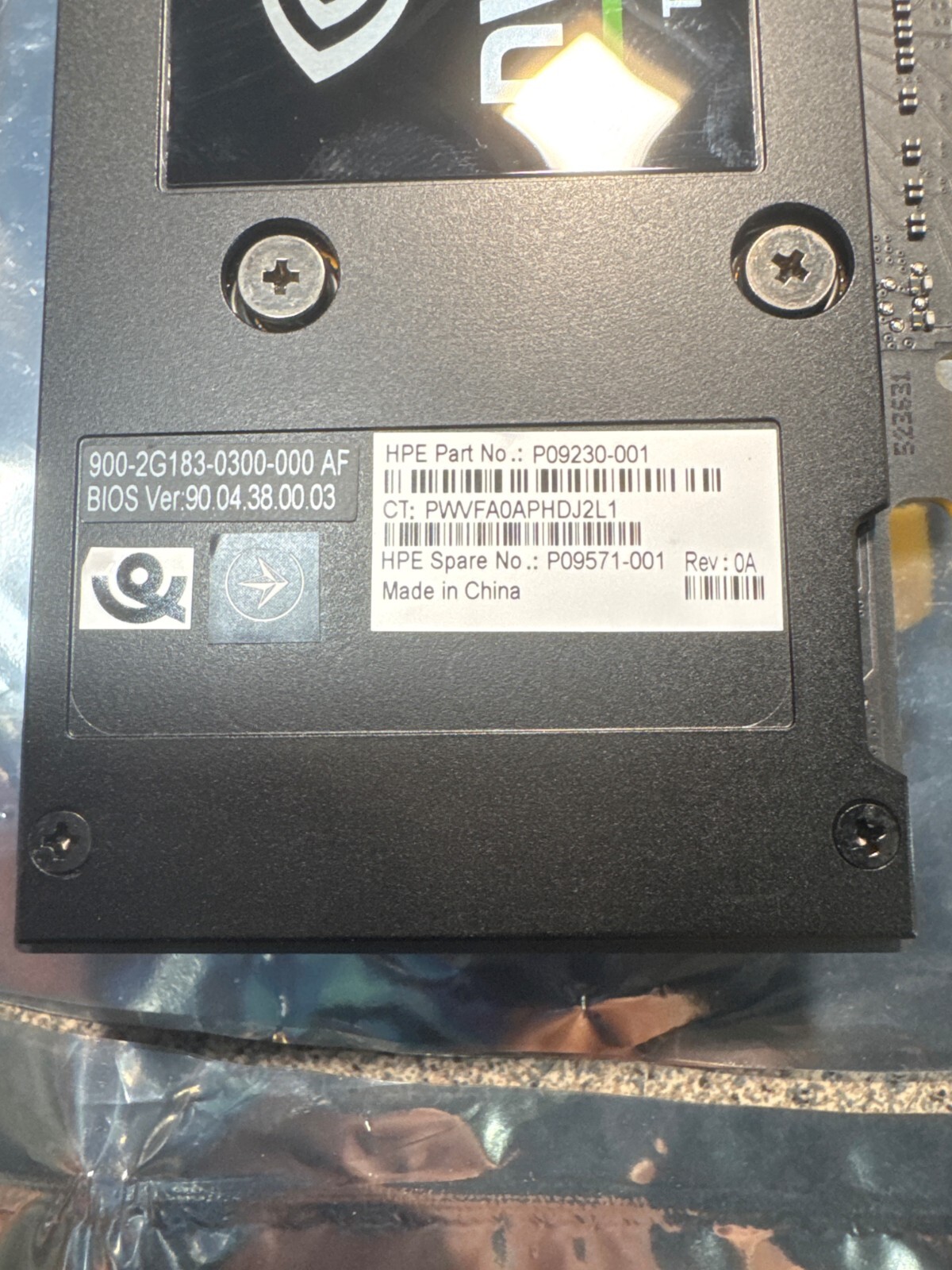 HPE Nvidia Tesla T4 16gb