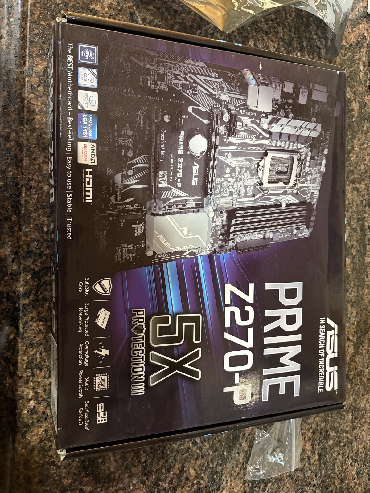 ASUS PRIME Z270-P LGA 1151, Intel Motherboard + Intel Core i3-7100