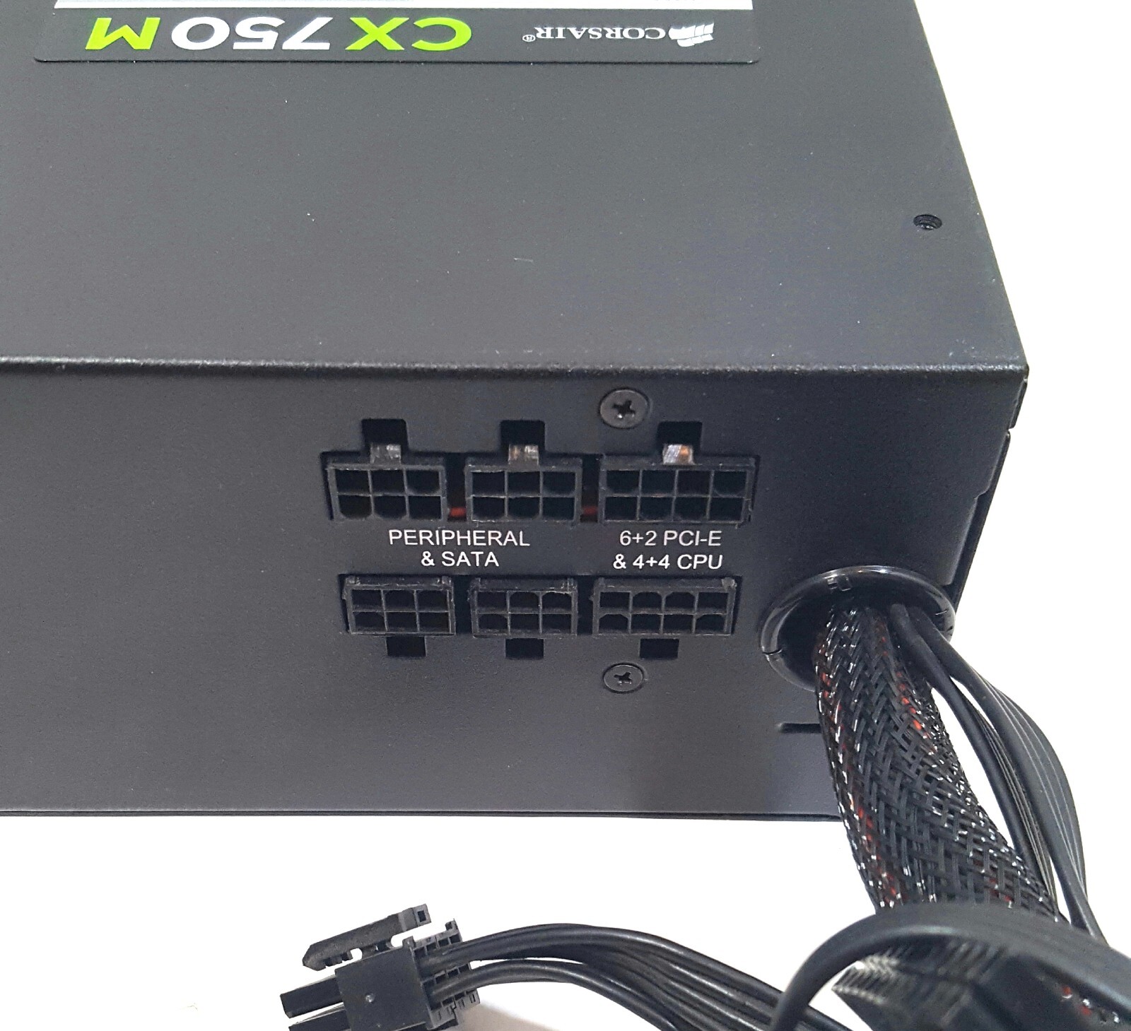 Corsair CX750M 75-002019 CP-9020061 750W Power Supply Works Tested Semi Modular