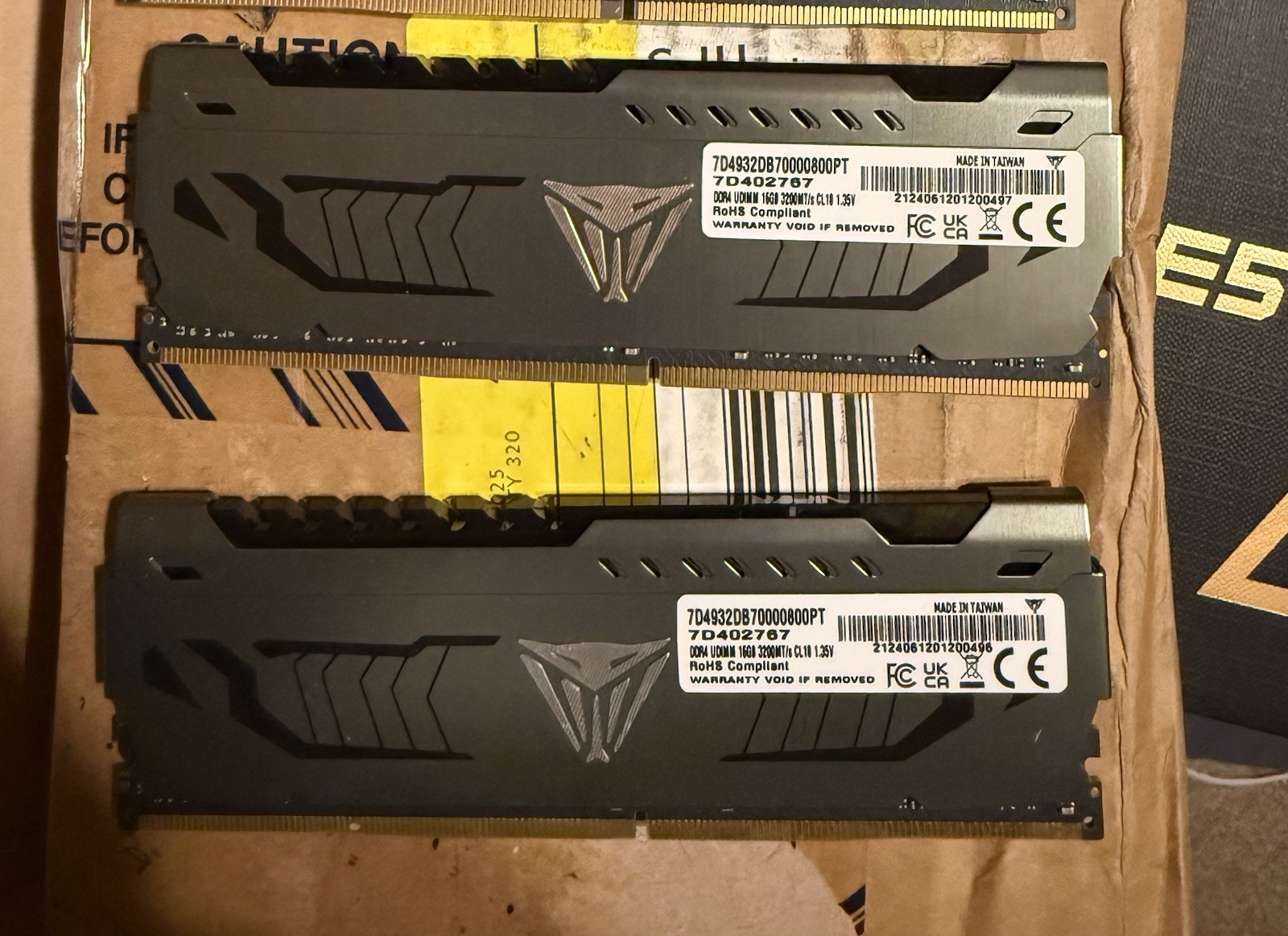Patriot Viper DDR4 32GB (x2 16GB) 3200MHz