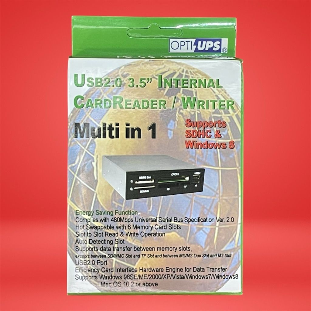 Lot 5 OptiUPS UCR116-IN-1 Internal USB 2.0 5.25» Multi Card Reader SDHC