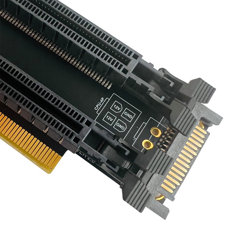 PCIe4.0 x16 1-to-2 expansion/gen3GEN4/ X8X8 with clock split IC